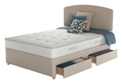 Sealy - Posturepedic Firm Ortho - Double 4 Drawer - Divan Bed